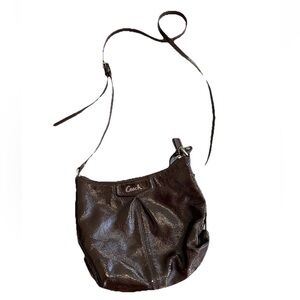 🆕Coach Ashley crossbody patent leather brown mahogany NWT F48252 21” shoulder